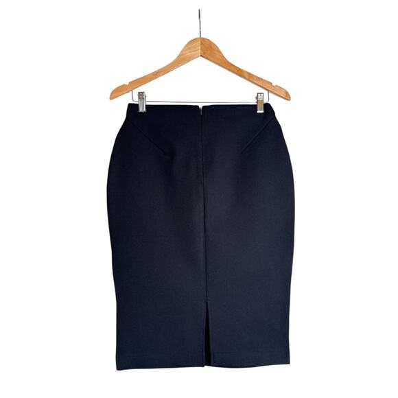 Quince NWT Black Ultra-Stretch Ponte Pencil Skirt Women’s Size Small - Picture 5 of 9